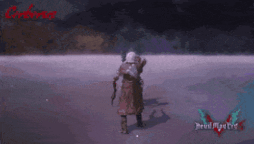 a devil may cry video game is being played on a computer