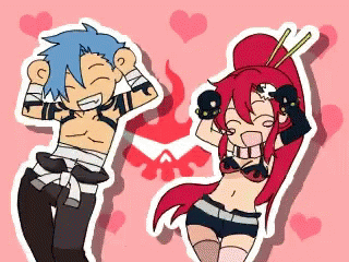 Gurren Lagann Dancing GIF - Gurren Lagann Dancing Party Hard GIFs