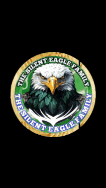 a black and white image of an eagle with the letters tf on the bottom