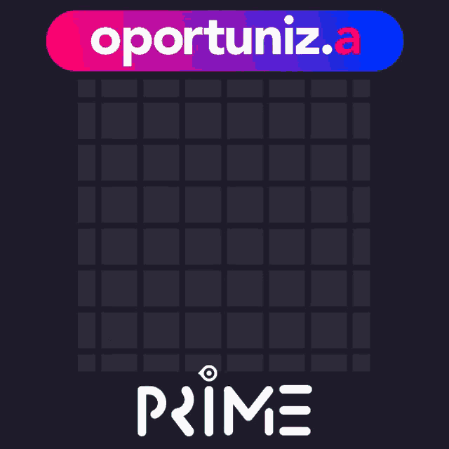 an advertisement for an app called prime shows a grid