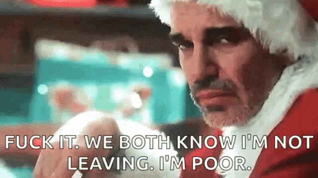 Bad Santa Drunk GIF