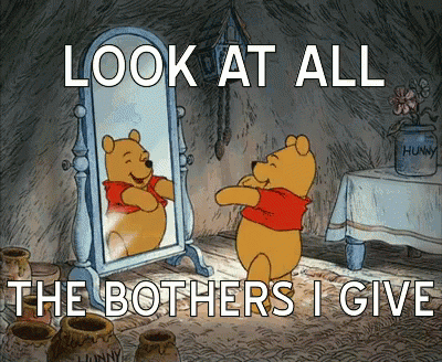 Winnie The Pooh Happy GIF - Winnie The Pooh Happy Mirror GIFs