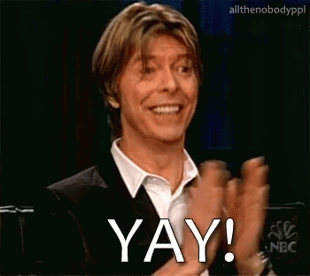 Reactions Yay GIF - Reactions Yay David Bowie GIFs