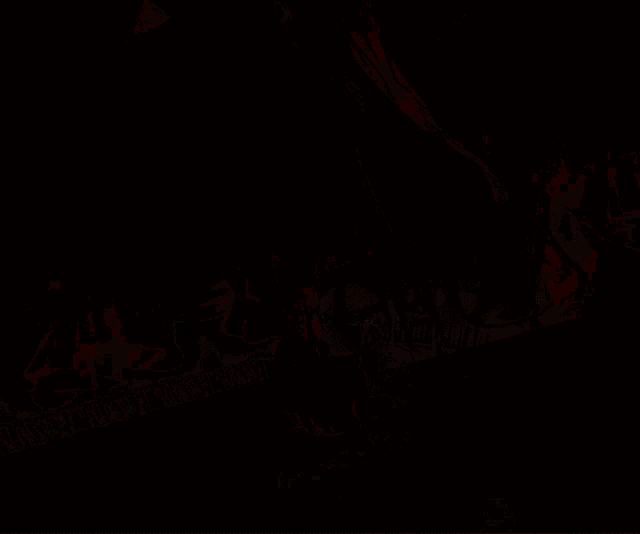 a computer generated image of a clown in a circus setting