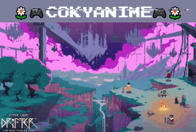 a poster for a video game called cokyanimes
