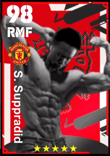 manchester united player number 98 rmf s. supratid