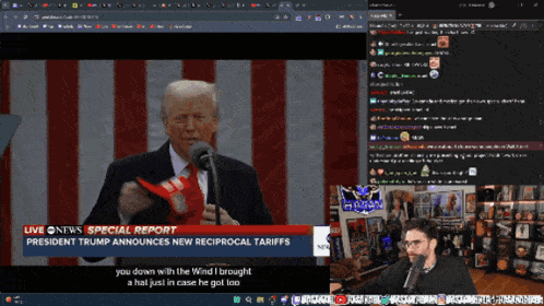 a screenshot of a live on news special report