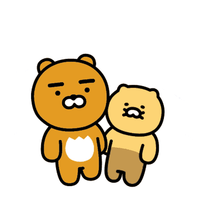 two teddy bears holding hands under a rainbow