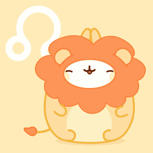a cartoon drawing of a lion with the letter l on it 's head