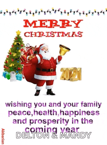 merry christmas wishing you and your family peace , health , happiness and prosperity in the coming year