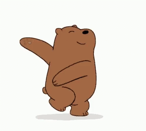 We Bare Bears Happy GIF - We Bare Bears Happy Grizzly GIFs