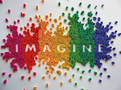Imagine Rainbows GIF - Imagine Rainbows Puzzle Picture GIFs