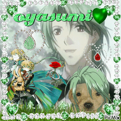 a picture of a boy and a dog with the name ayumi