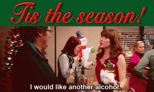 Tis The Season GIF - Tis The Season The Office Alcohol GIFs