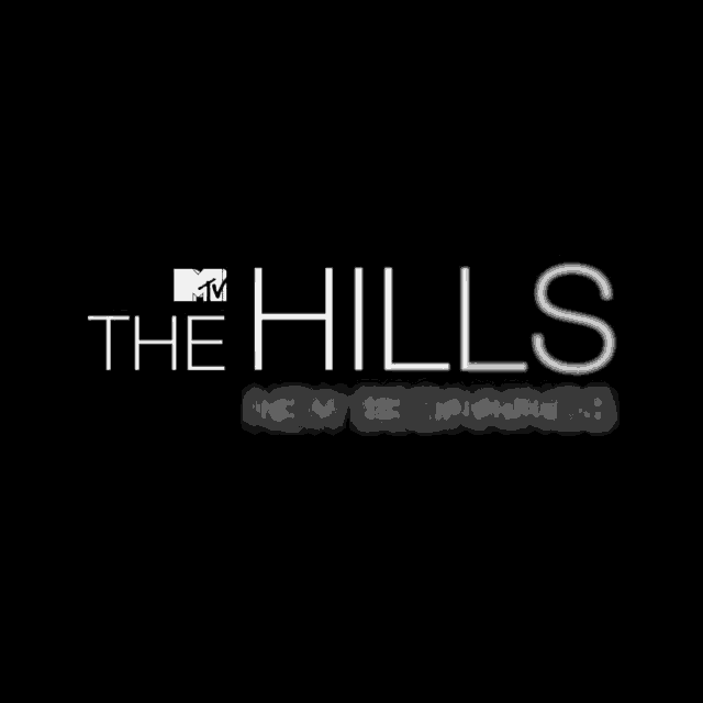a poster for the hills new beginnings shows a black background