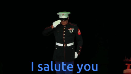 Salute Thank You GIF - Salute Thank You Marines GIFs