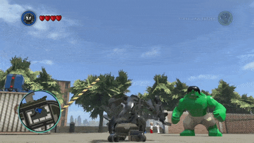 a video game screen shows venom and the hulk fighting each other