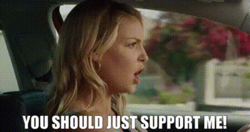 Knocked Up You Should Just Support Me GIF - Knocked Up You Should Just Support Me Alison Scott GIFs