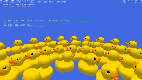 a bunch of yellow rubber ducks are on a blue background