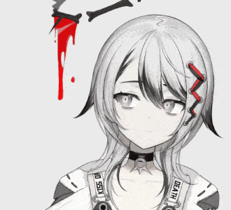 a drawing of a girl with the word death on her shoulder
