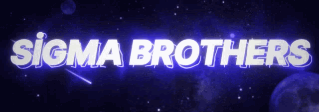 sigma brothers is written in white on a dark blue background