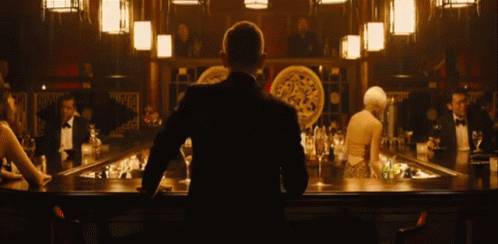 James Bond At The Bar GIF - Bar Classy Martini GIFs