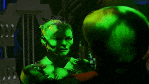 Star Trek Voyager Borg Queen Janeway Warp10 Not Today GIF - Star Trek Voyager Borg Queen Janeway Warp10 Borg Queen Not Today GIFs