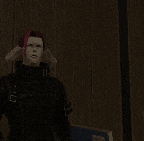 a man with horns is holding a book and pointing at something