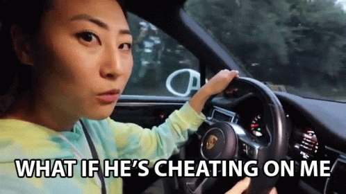 What If Hes Cheating On Me Elizabeth Chang GIF - What If Hes Cheating On Me Elizabeth Chang Lizzy Capri GIFs