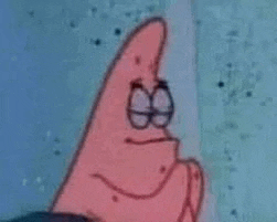 patrick star from spongebob squarepants is giving a thumbs up sign while wearing glasses .