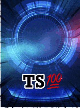 a poster that says ts 100 in red