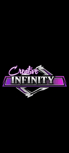 a black and white photo of a young man with the words we are creative family infinity
