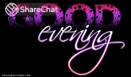 a black background with the words good evening written on it