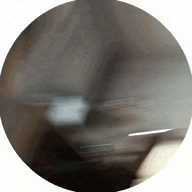 a blurred image of a circle with a white border