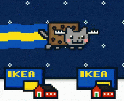 Nyancat Ikea GIF - Nyancat Ikea Ikea Nyan Cat GIFs