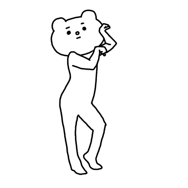 a black and white drawing of a teddy bear standing on its hind legs