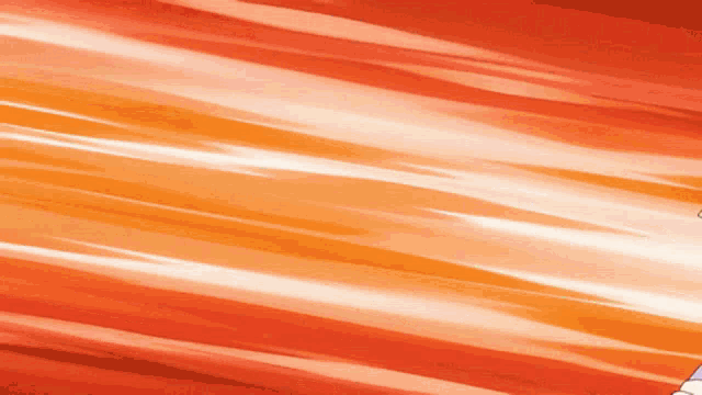 a cartoon character is standing in front of a red background