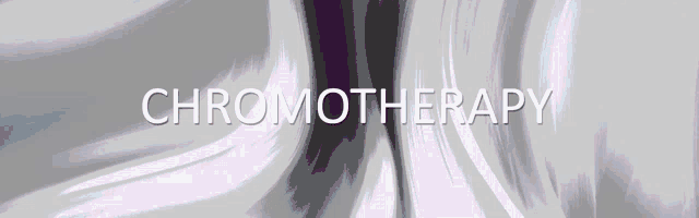 the word chromotherapy is written on a gray background