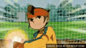 a gif of a soccer player with the words make gifs at gifsoup.com