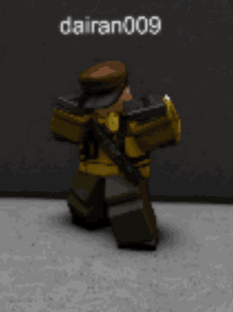a video game character with the name dairan009 on the bottom