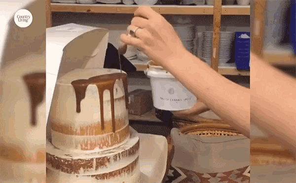 Cake Glazing GIF - Cake Glazing Pastry GIFs