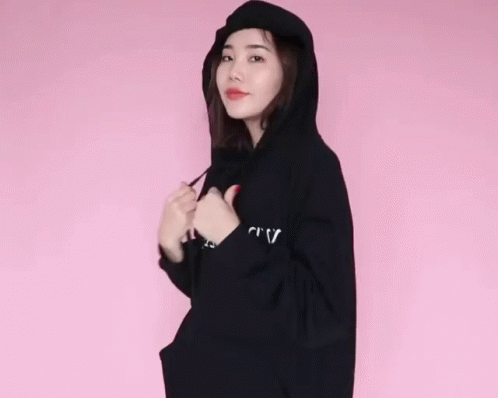 Disappearing In The Hoodie Playful GIF - Disappearing In The Hoodie Playful Posing For The Hoodies GIFs
