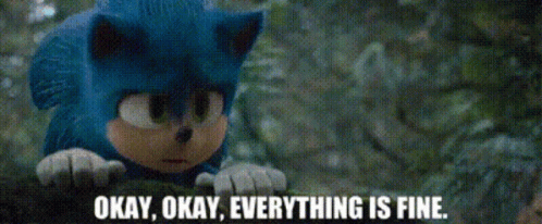 Sonic Okay Okay Everything Is Fine GIF - Sonic Okay Okay Everything Is Fine Sonic Movie GIFs