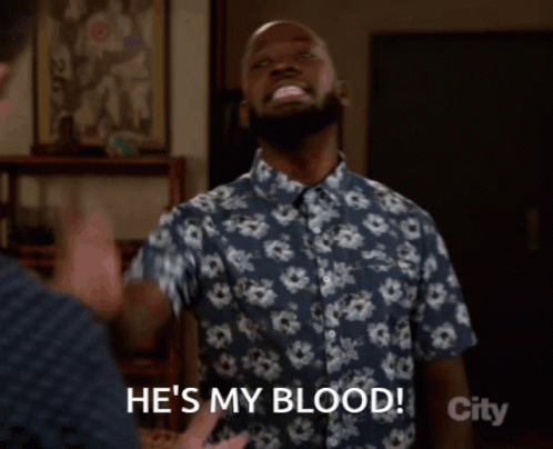 New Girl Winston GIF - New Girl Winston Hes My Blood GIFs
