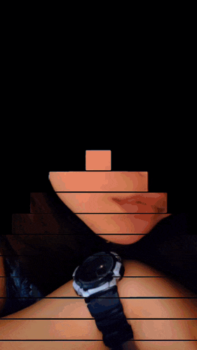 a pyramid made of white lines with a black background