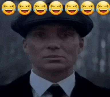 a man wearing a hat and tie is surrounded by smiley faces .