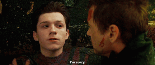 Im Sorry Spiderman GIF - Im Sorry Spiderman Iron Man GIFs