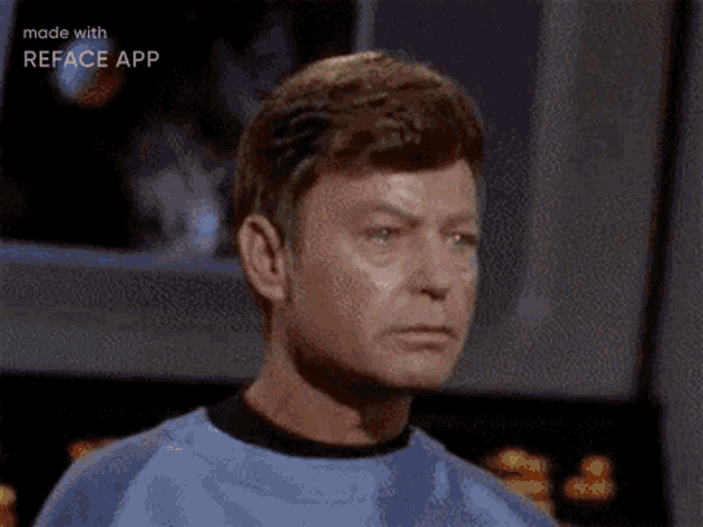 a man with a beard and a green shirt is made with reface app .