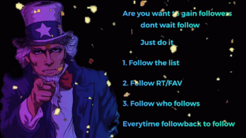 Follow How To Gain Followers GIF - Follow How To Gain Followers Uncle Sam GIFs