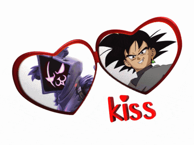 a picture of a cartoon character with the word kiss below it
